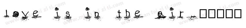 love is in the air字体转换